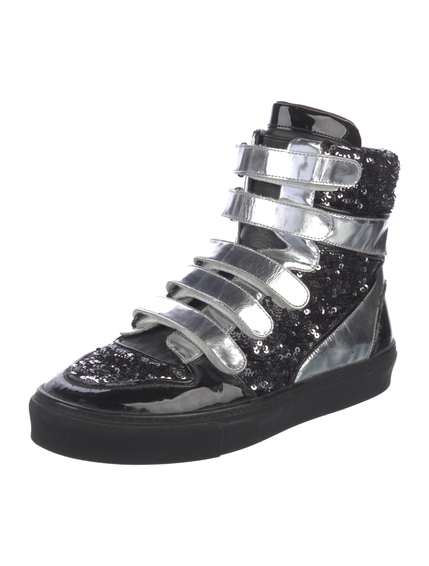 Louis Vuitton Sequins Printed Wedge Sneakers