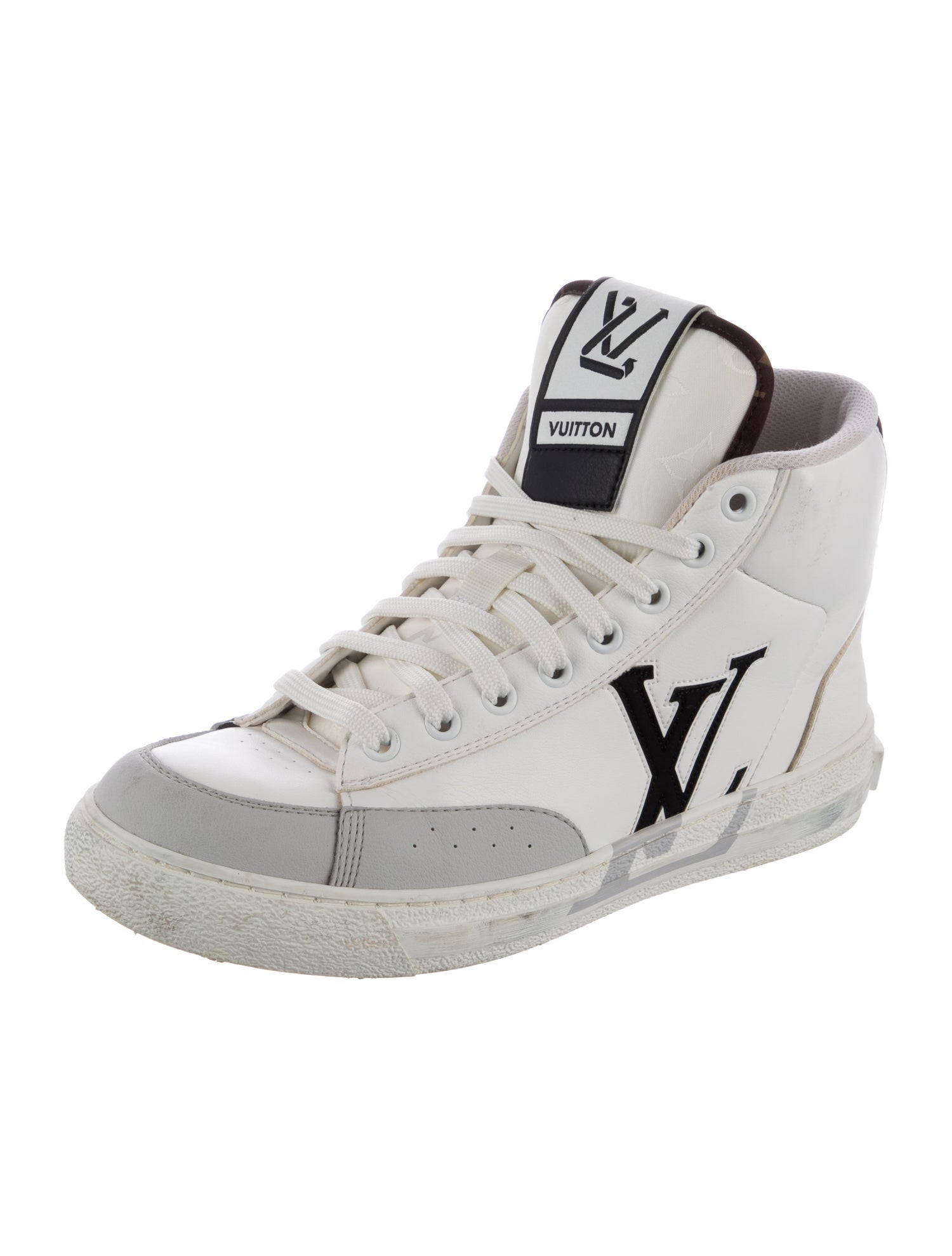 Louis Vuitton Leather Printed Sneakers