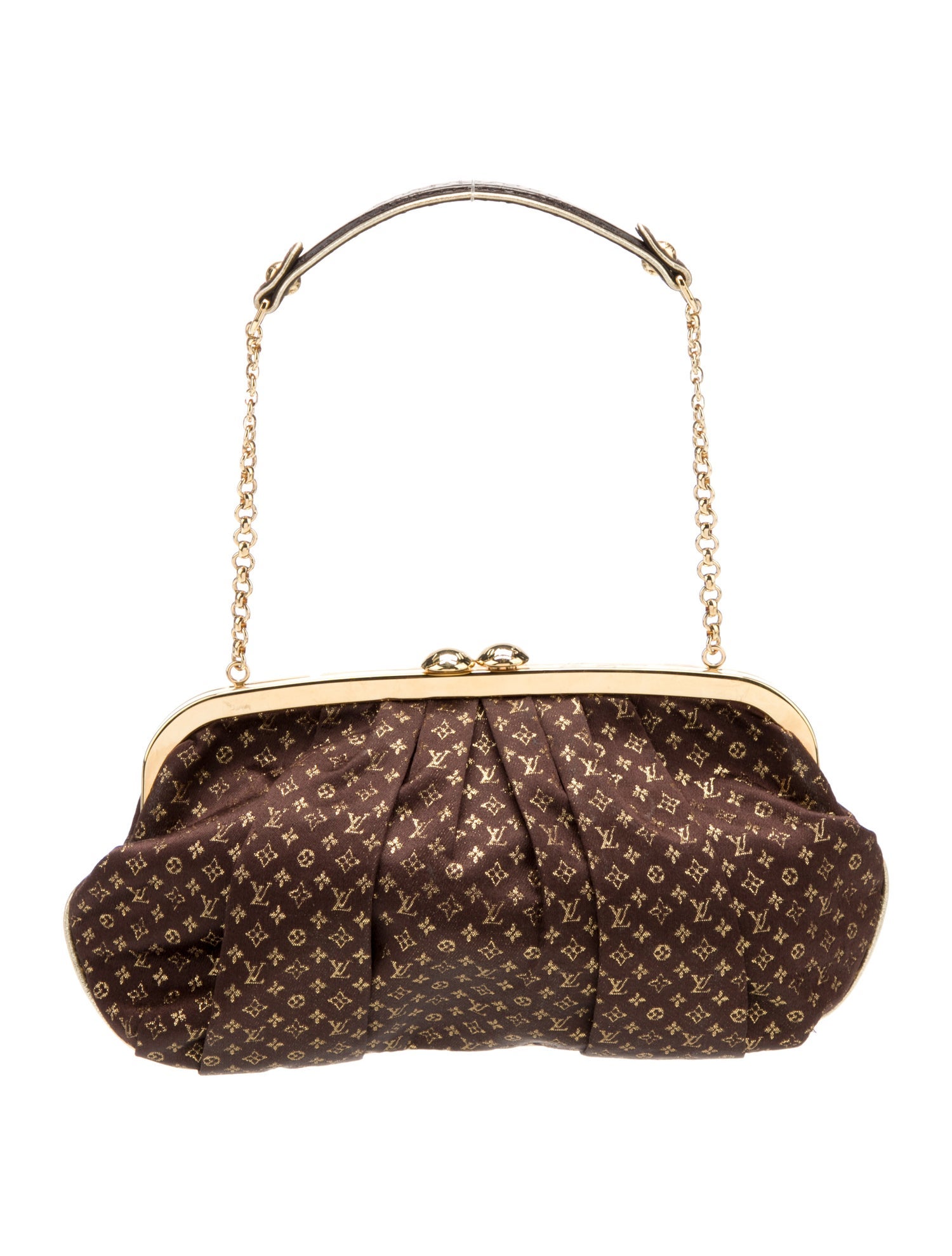 Louis Vuitton LV Monogram Satin Monogram Aumoniere