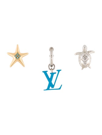 Louis Vuitton Enamel LV Aquatic Earring Set