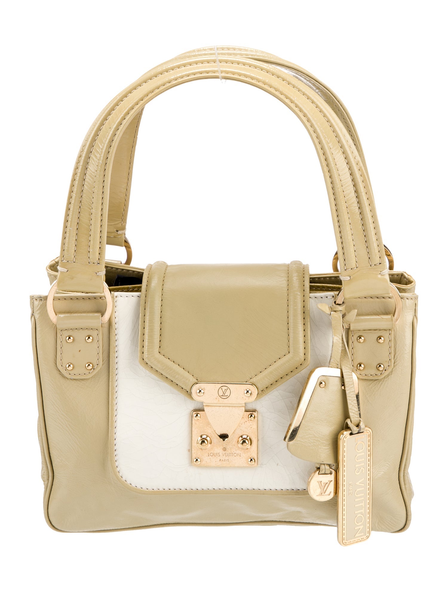 Louis Vuitton Vernis Patent Leather Limited Edition Cruise Sac Bi-Colore Vintage