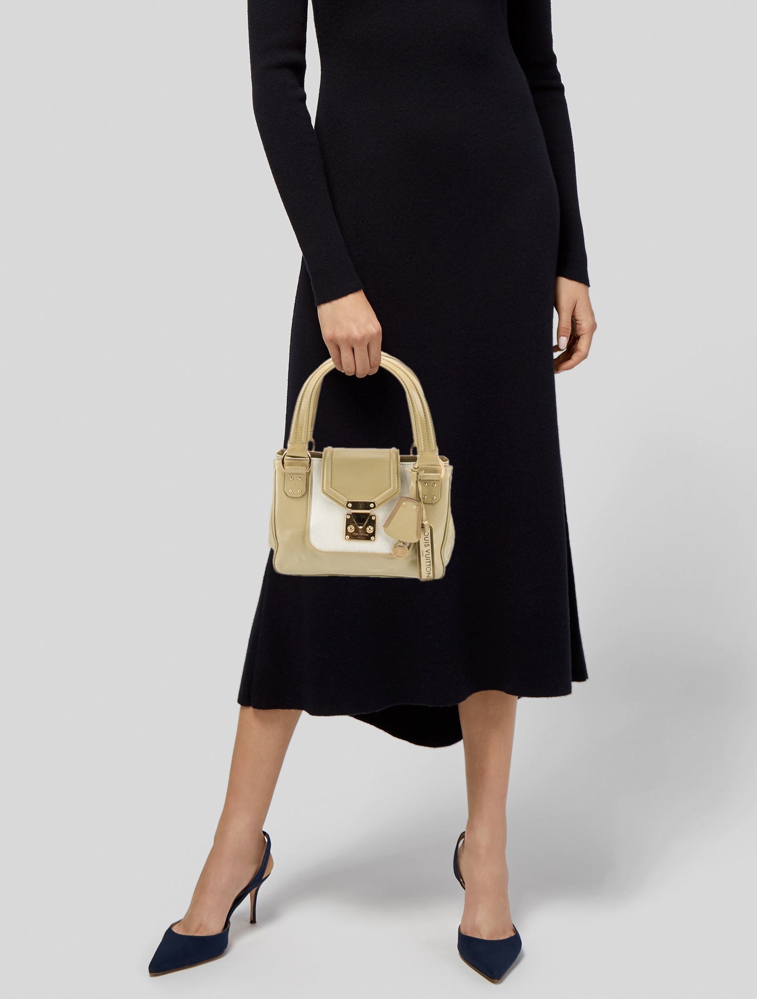 Louis Vuitton Vernis Patent Leather Limited Edition Cruise Sac Bi-Colore Vintage