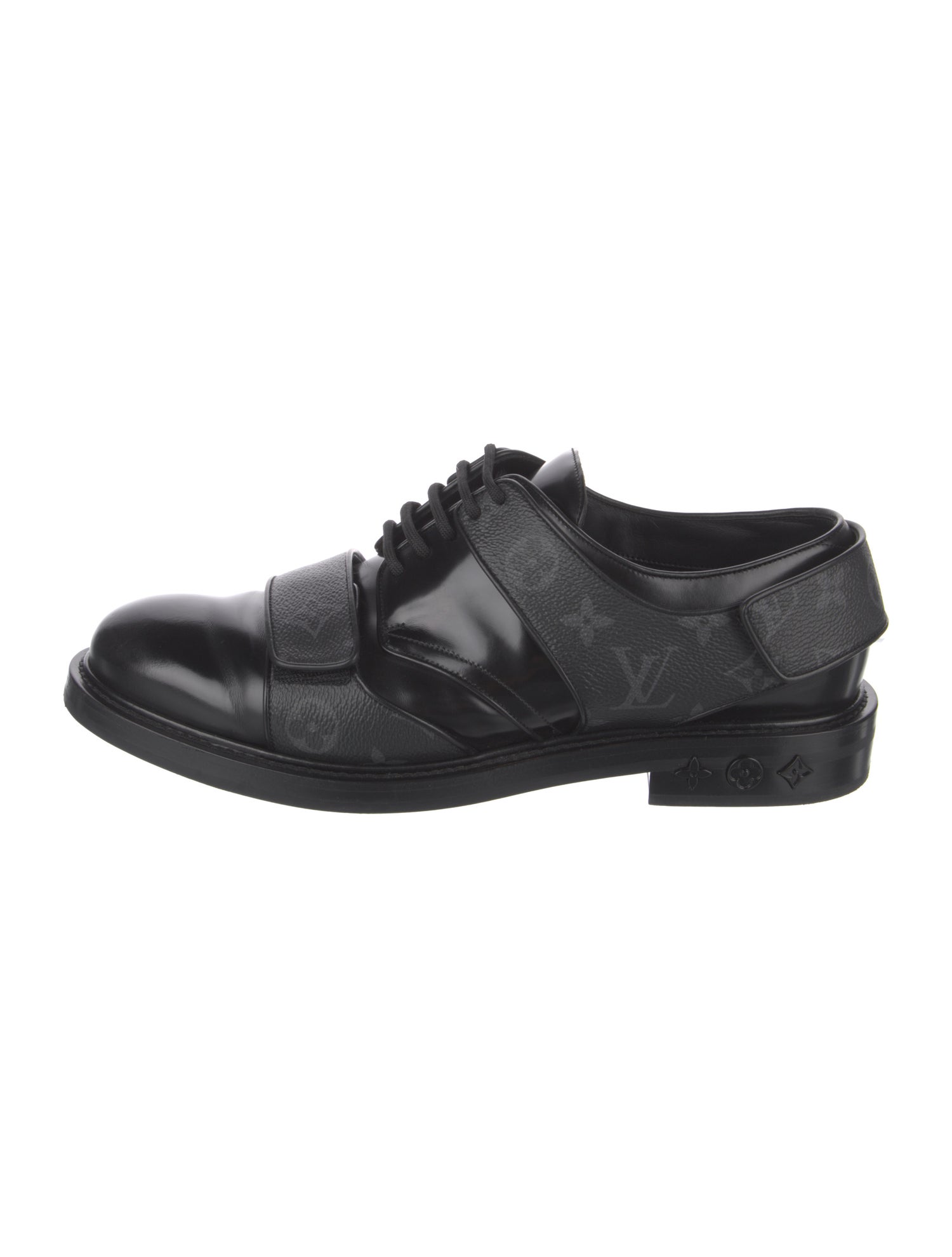 Visvim Hammond Folk Leather Derby Shoes - Black Oxfords