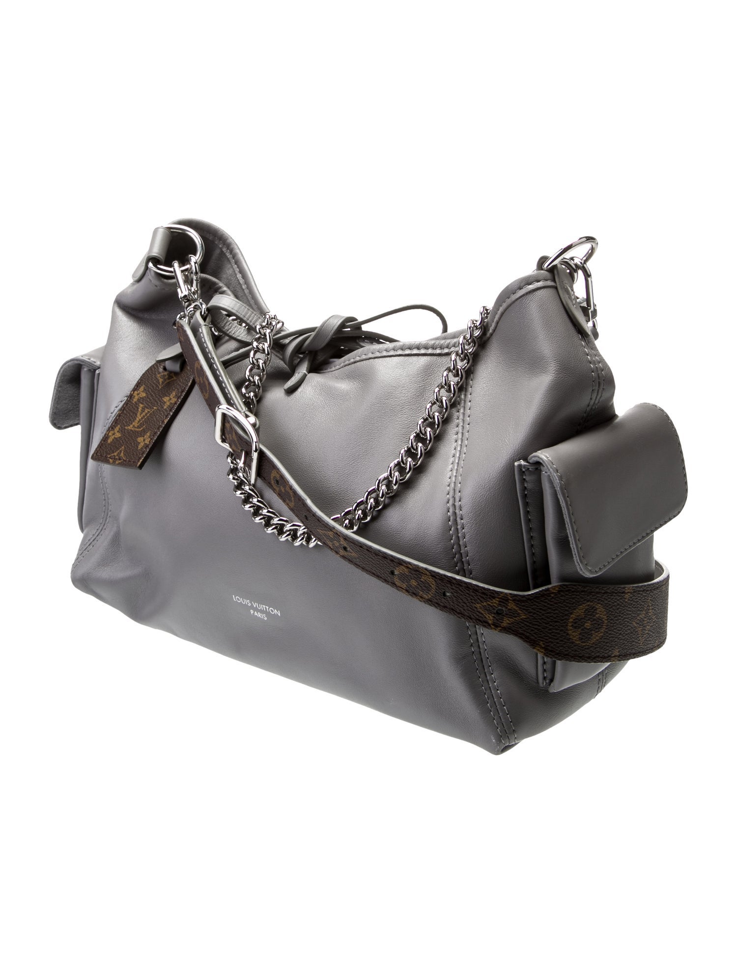 Louis Vuitton Leather CarryAll Cargo Vibe PM - Grey Shoulder