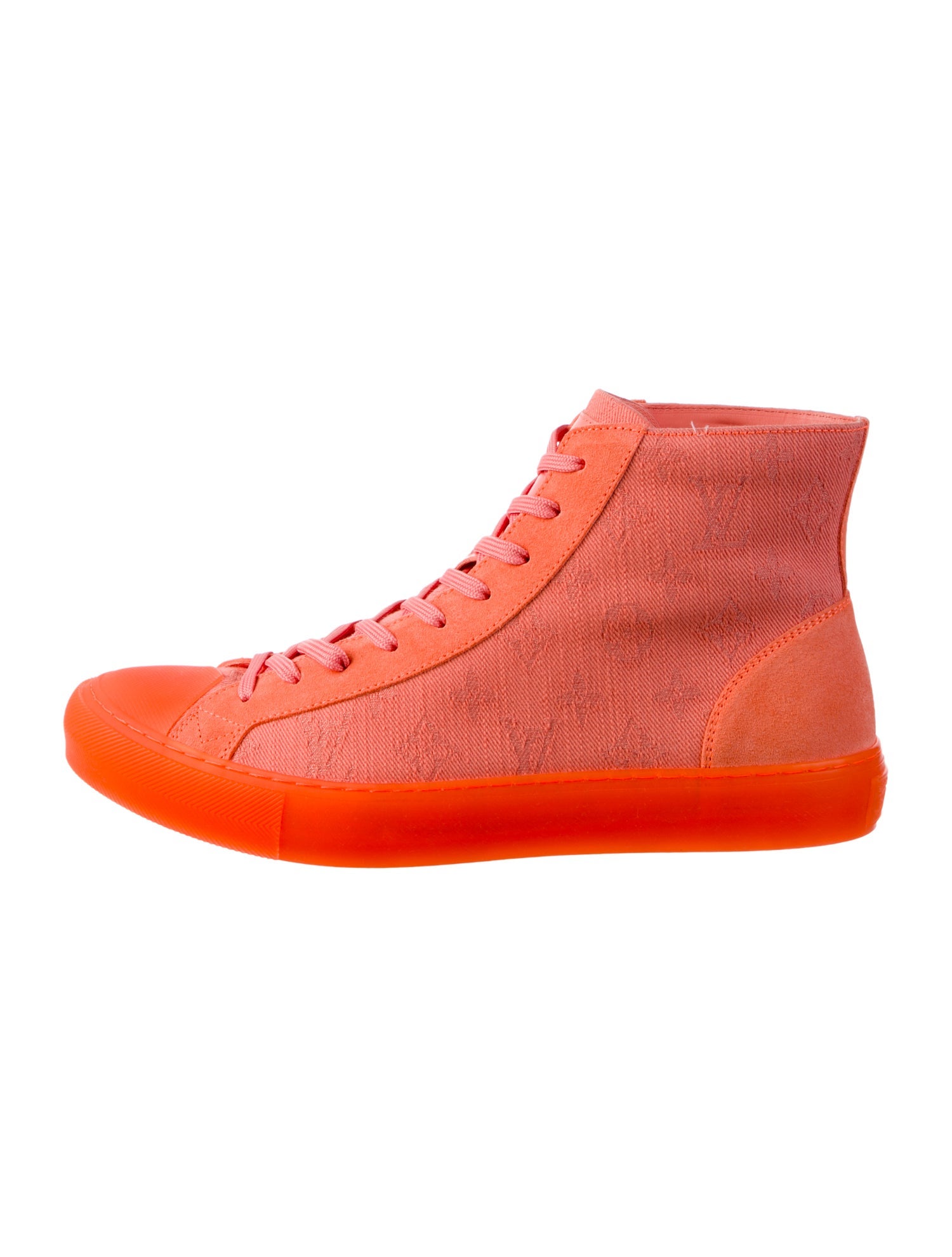 Orange Lv Chunky Sneakers LV Trainer Maxi Sneaker Shoes LOUIS VUITTON
