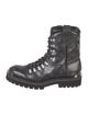 Louis Vuitton LV Monogram Patent Leather Combat Boots
