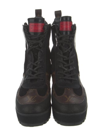 Louis Vuitton Printed Combat Boots