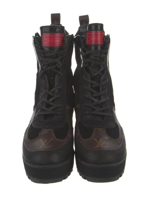 Louis Vuitton Printed Combat Boots