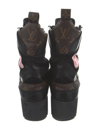 Louis Vuitton Printed Combat Boots