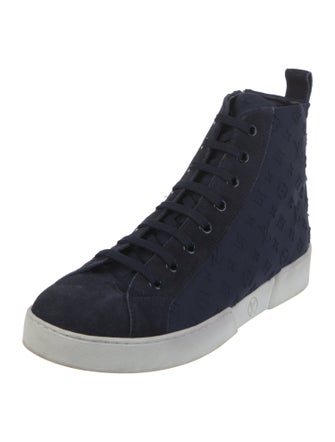Louis Vuitton LV Monogram Suede Sneakers