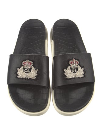 Louis Vuitton Leather Slides