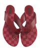 Louis Vuitton Leather Printed Slides