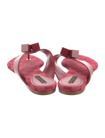 Louis Vuitton Leather Printed Slides