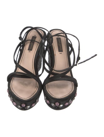 Louis Vuitton 2006 Satin Espadrilles