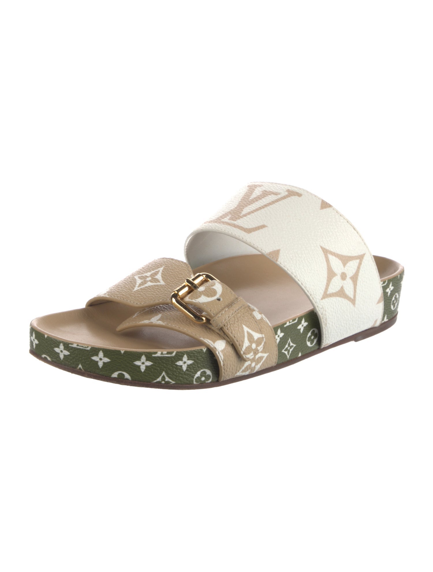 Louis Vuitton Monogram Pattern Slides