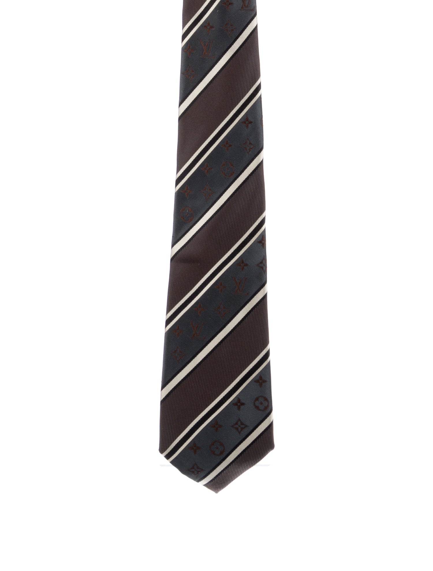 Louis Vuitton Silk Pattern Print Tie