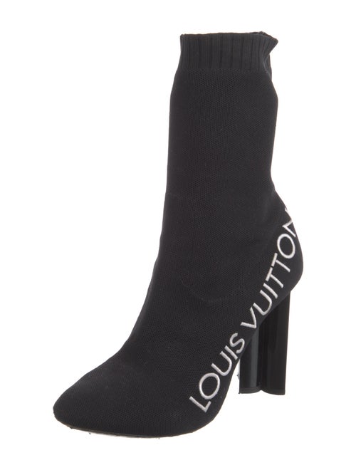 Louis Vuitton Printed Embroidered Accent Sock Boots