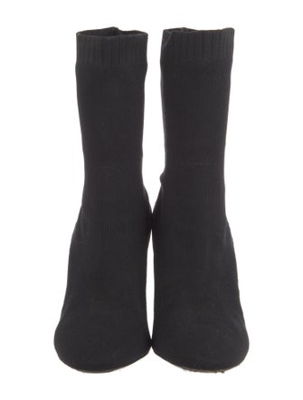 Louis Vuitton Printed Embroidered Accent Sock Boots