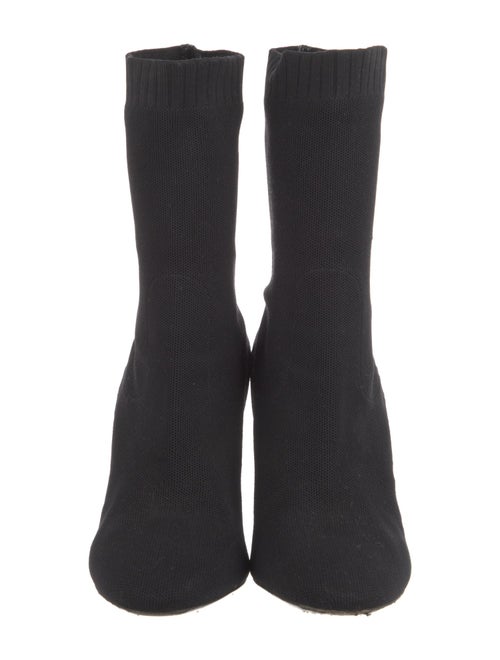 Louis Vuitton Printed Embroidered Accent Sock Boots