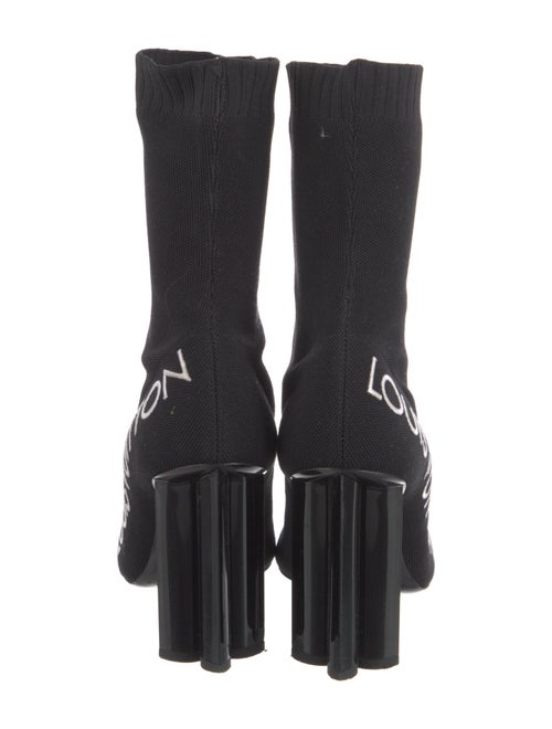 Louis Vuitton Printed Embroidered Accent Sock Boots