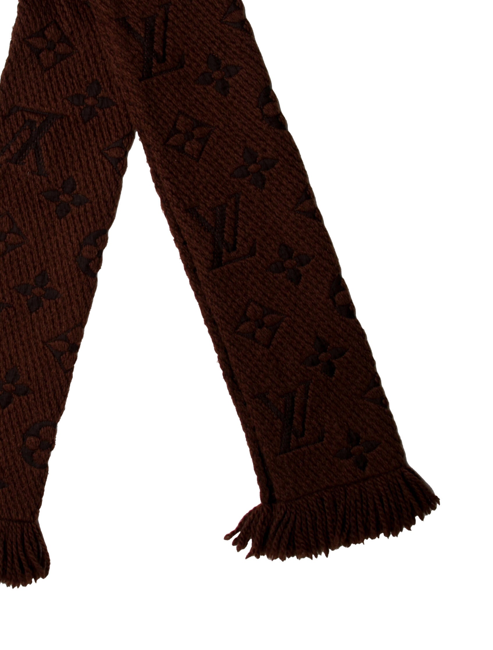 Louis Vuitton Logomania Wool Scarf