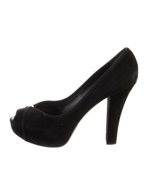 Louis Vuitton Suede Pumps