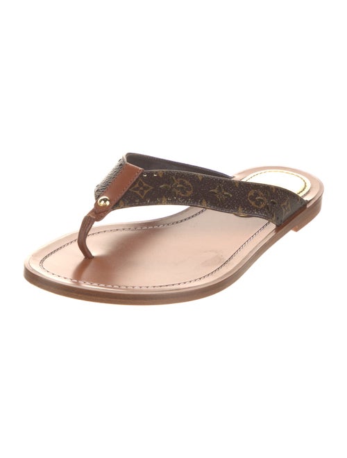 Louis Vuitton LV Monogram Lasercut Accents Flip Flops