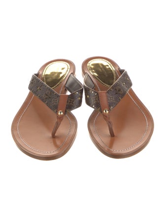 Louis Vuitton LV Monogram Lasercut Accents Flip Flops