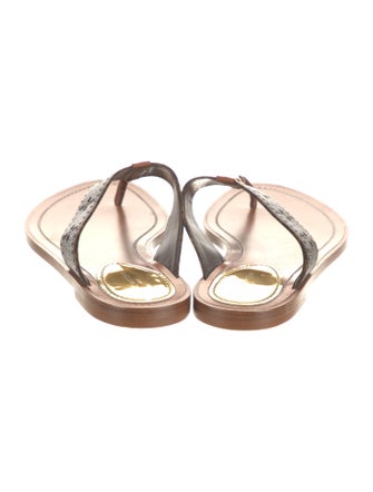 Louis Vuitton LV Monogram Lasercut Accents Flip Flops