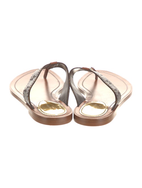Louis Vuitton LV Monogram Lasercut Accents Flip Flops