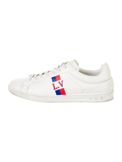 Louis Vuitton Leather Graphic Print Sneakers