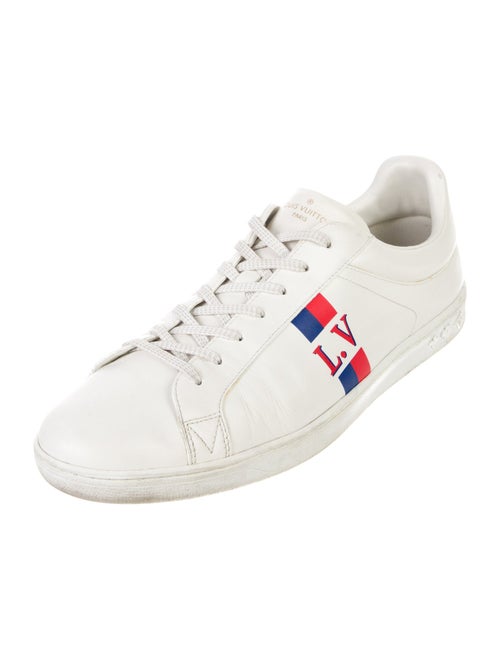Louis Vuitton Leather Graphic Print Sneakers