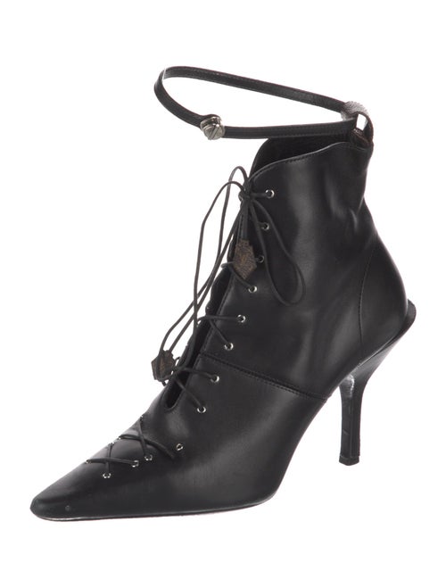 Louis Vuitton LV Monogram Leather Lace-Up Boots