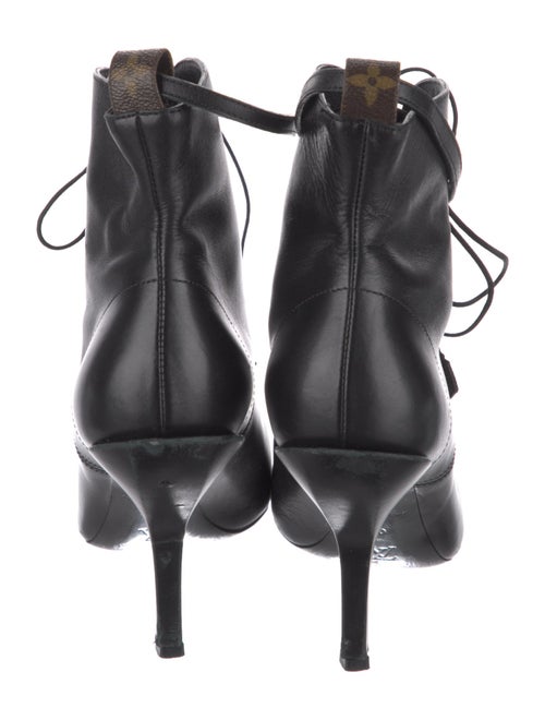 Louis Vuitton LV Monogram Leather Lace-Up Boots
