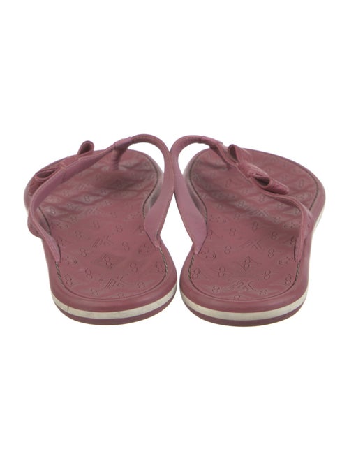 Louis Vuitton Monogram Pattern Rubber Flip Flops