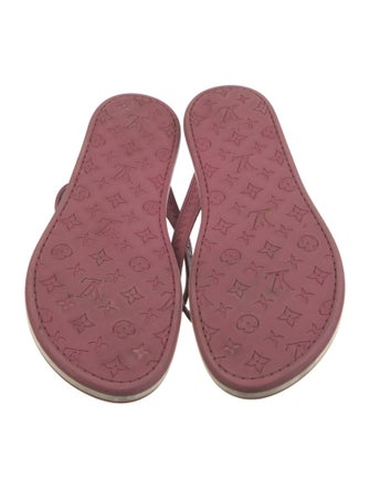 Louis Vuitton Monogram Pattern Rubber Flip Flops