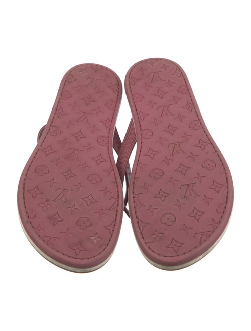 Louis Vuitton Monogram Pattern Rubber Flip Flops