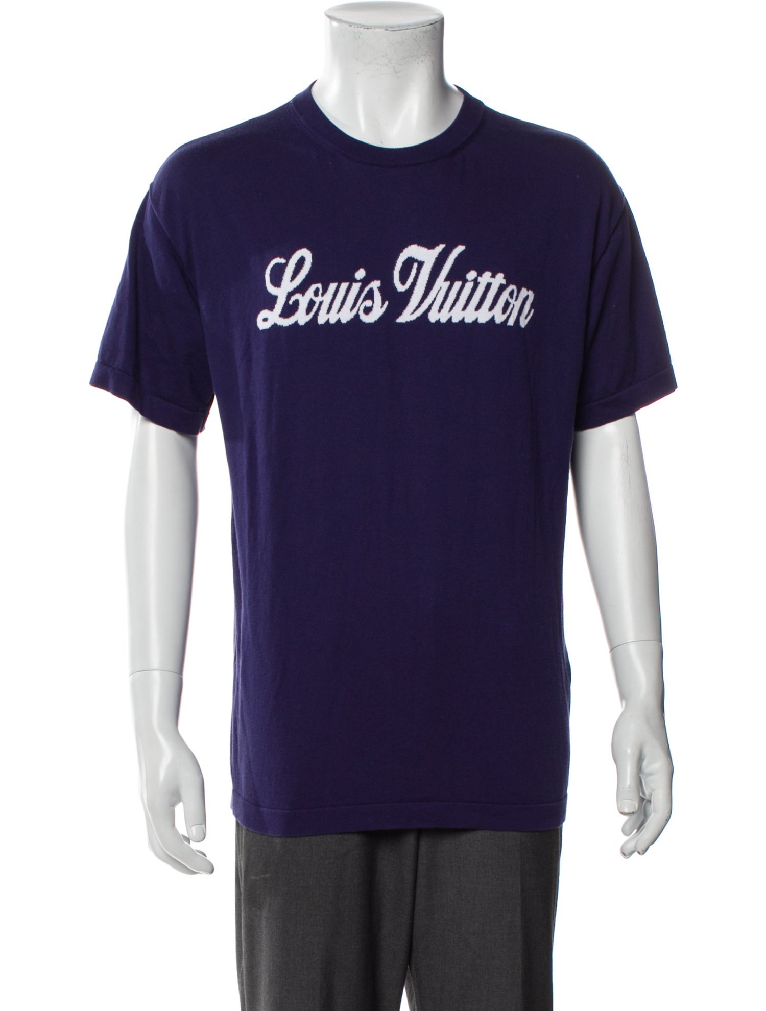 【投げ縄デザイン】LOUIS VUITTON★Embroidered Tシャツ louis-vuitton--