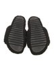 Louis Vuitton Monogram Pattern Shearling Slides