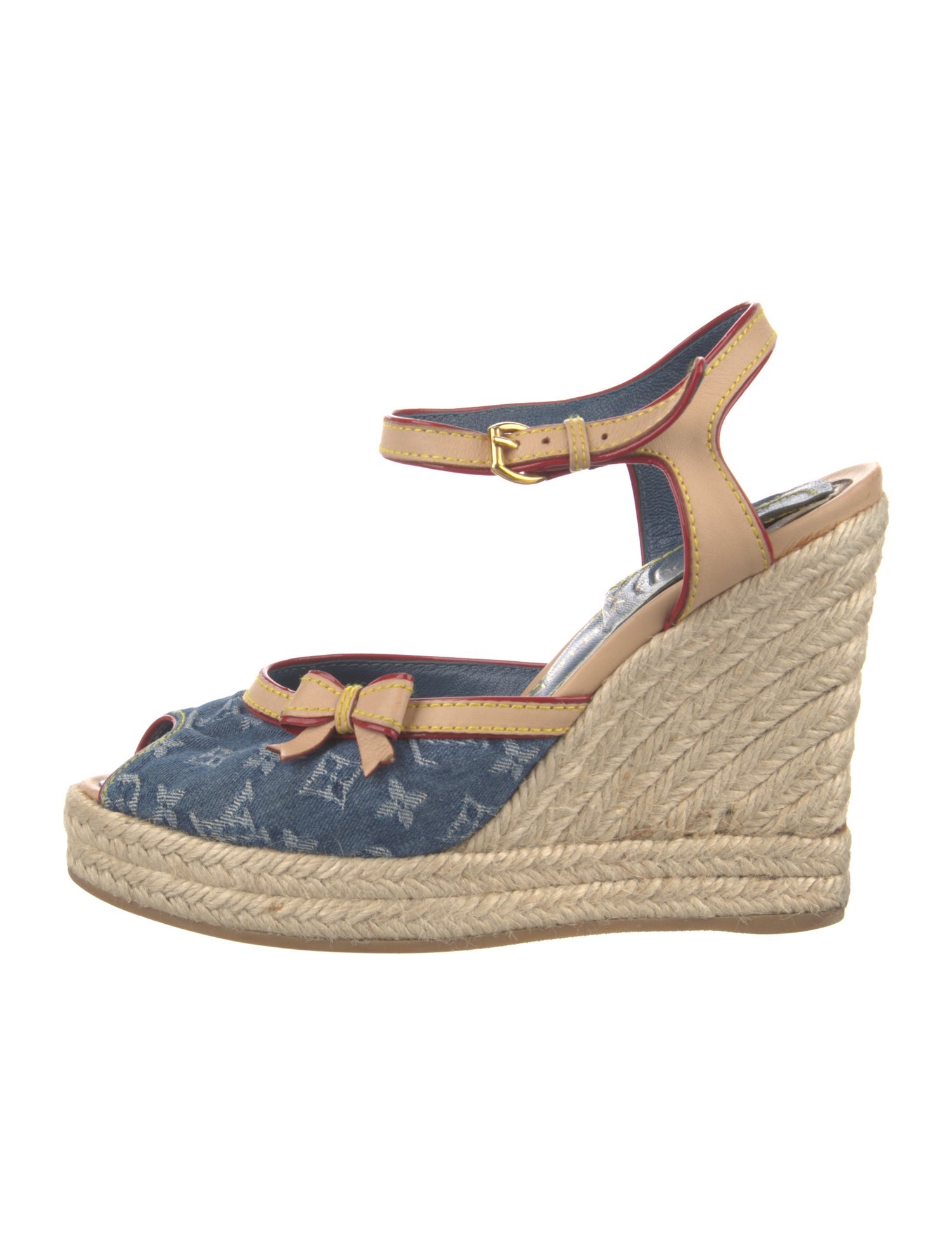 Louis Vuitton LV Monogram Denim Slingback Pumps