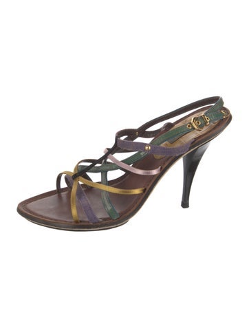 Louis Vuitton Sandals Patent Leather Slingback 8