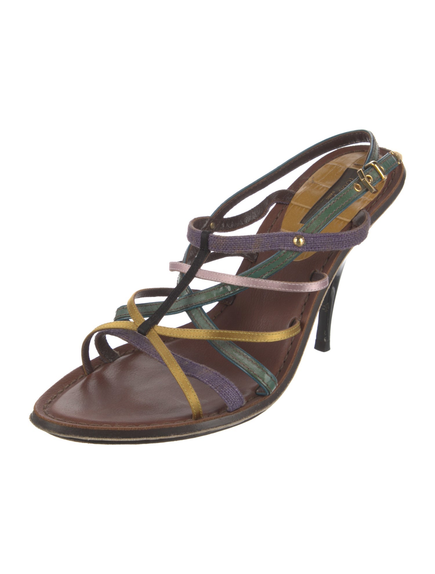 Louis Vuitton Patent Leather Slingback Sandals