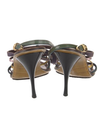 Louis Vuitton Patent Leather Slingback Sandals