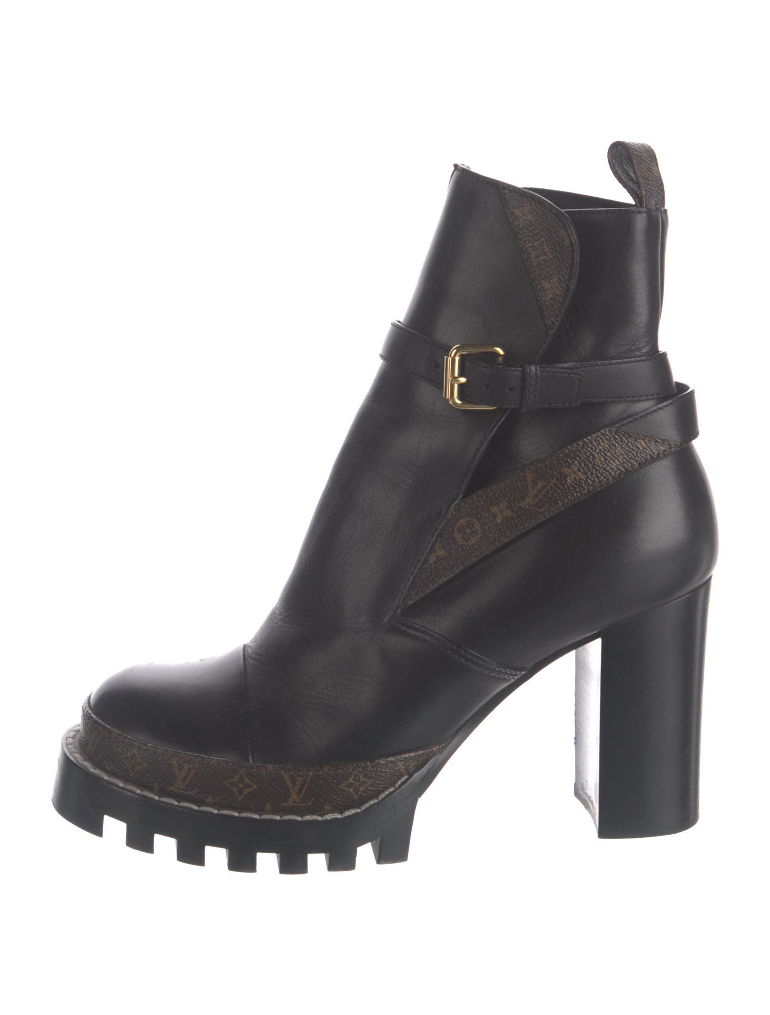 Louis Vuitton LV Monogram Leather Chelsea Boots