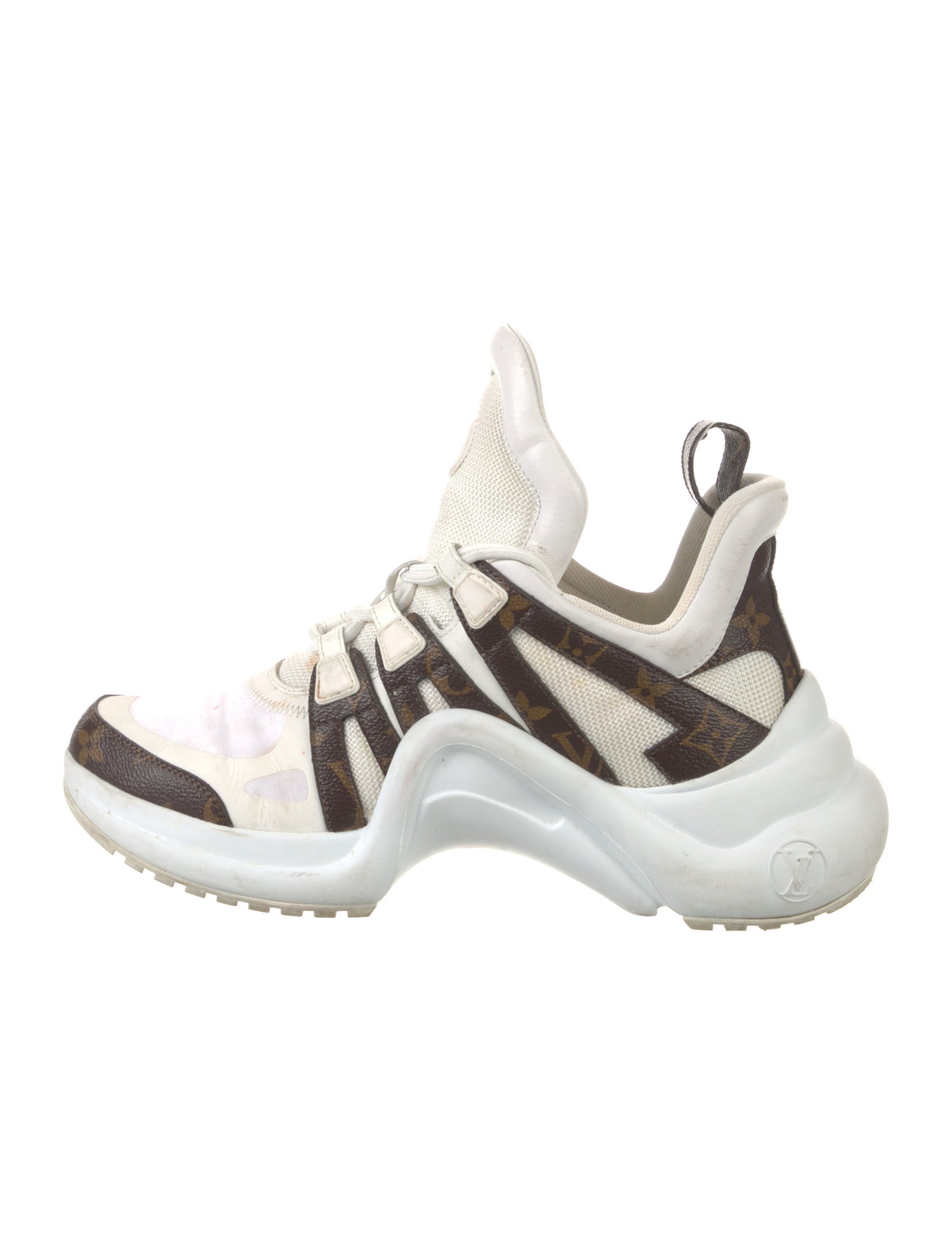 Louis Vuitton LV Monogram Leather Chunky Sneakers