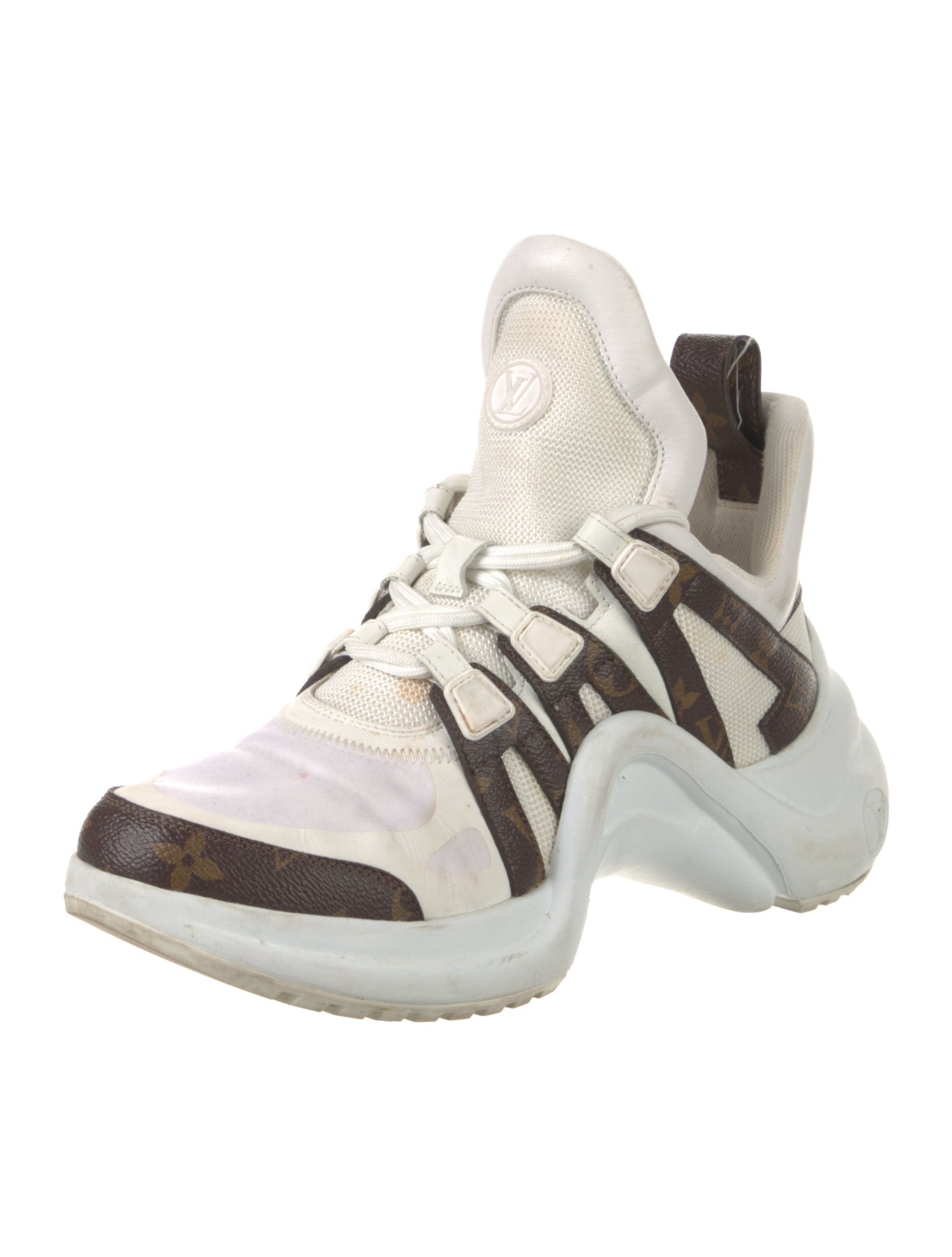 Louis Vuitton LV Monogram Leather Chunky Sneakers