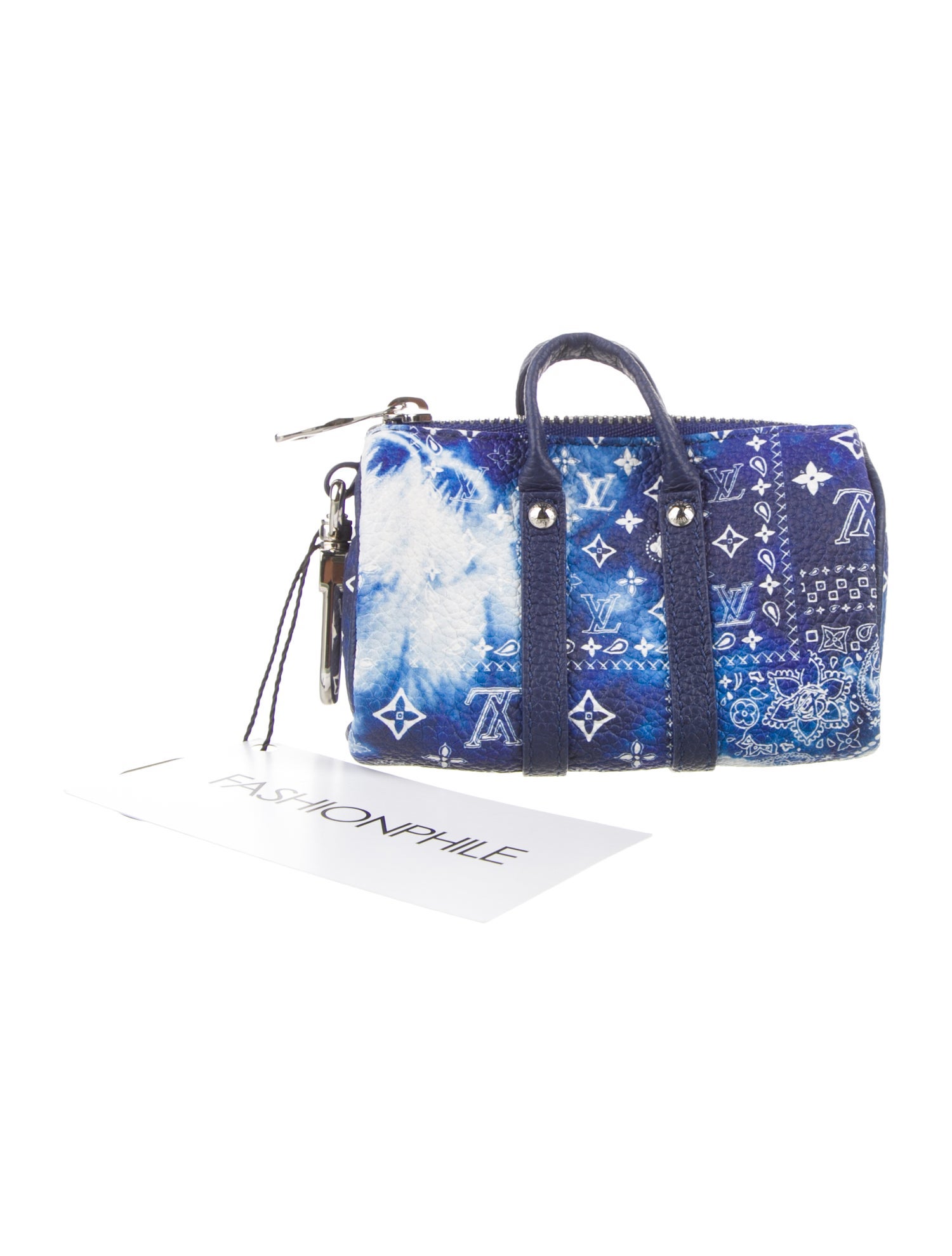 Louis Vuitton 2022 Monogram Bandana Mini Keepall Bag Charm