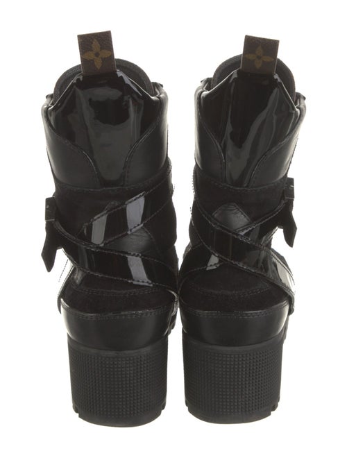 Louis Vuitton LV Monogram Suede Combat Boots