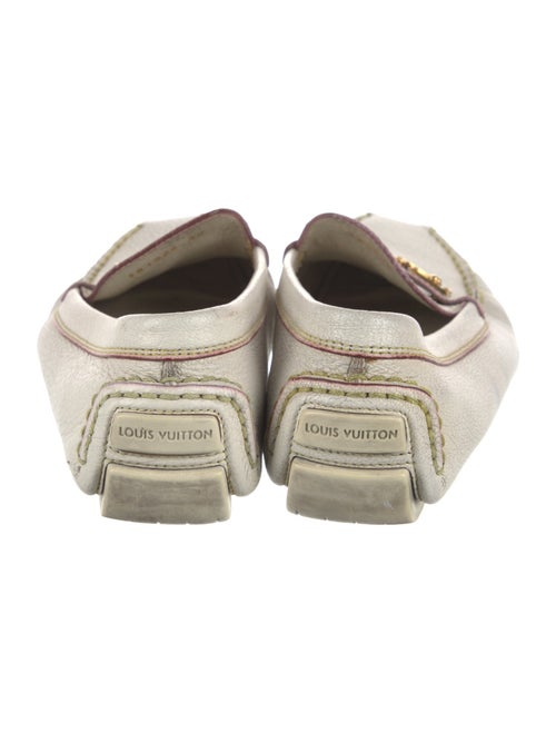 Louis Vuitton Leather Studded Accents Loafers