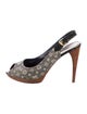 Louis Vuitton LV Monogram Canvas Slingback Pumps